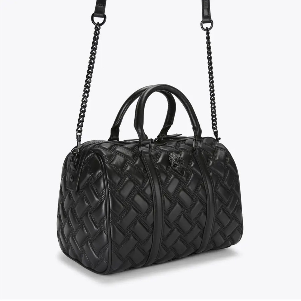 Elegant Black Quilted Shoulder Bag